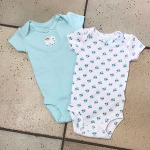 Set of two newborn onesies